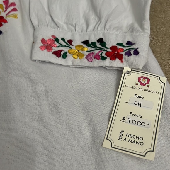 NWT Handmade Oaxaca Embroidered Dress Mi Golondrina Manufacturer San Ant… - Picture 2 of 5